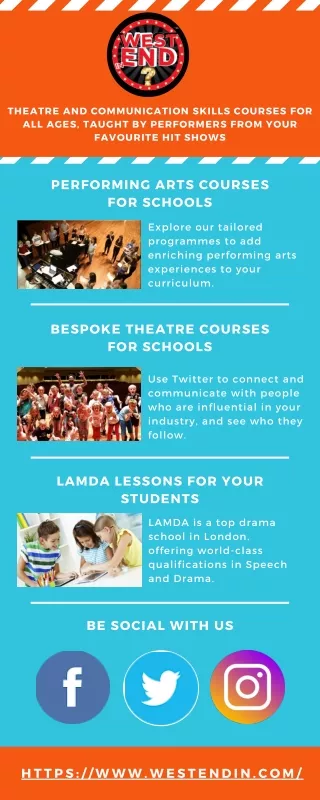 Performing Arts Courses for Schools