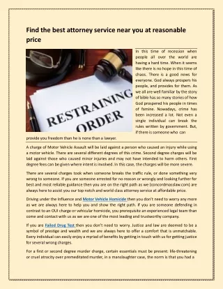 find the best attorney service near