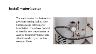Some problems with gas and electric water heaters