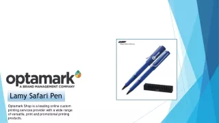 Custom Lamy Safari Pen - Optamark