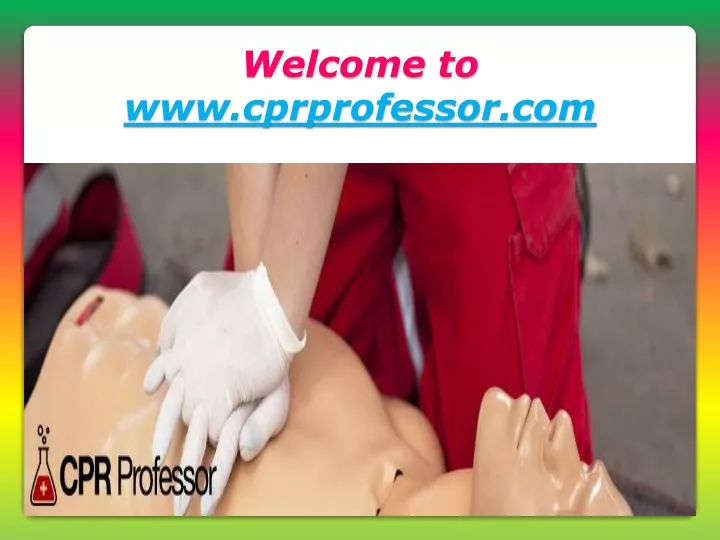 welcome to www cprprofessor com