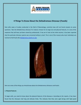 4 things to know about the deltadromeus dinosaur