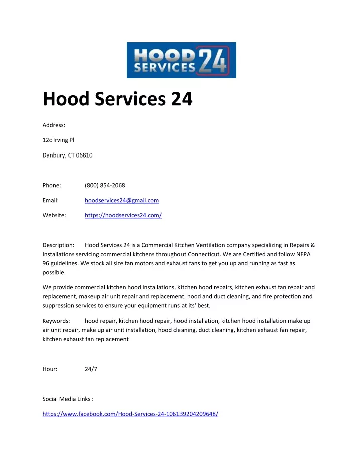 hood services 24