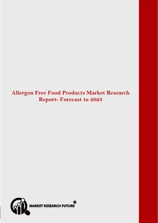global allergen free food products market
