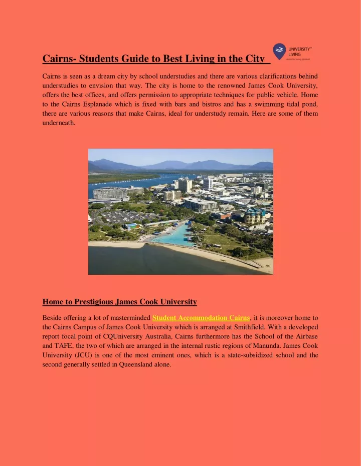 cairns students guide to best living in the city