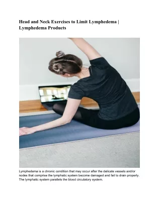 head and neck exercises to limit lymphedema