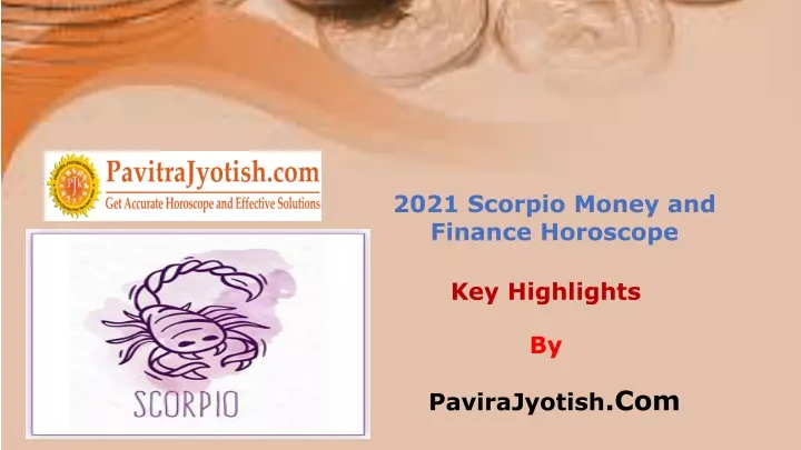 2021 scorpio money and finance horoscope