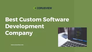 Custom Software Development Company in India - Corusview IT Services