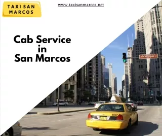Cab Service in San Marcos