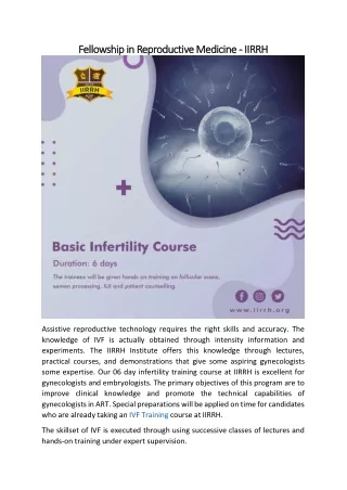 fellowship in fellowship in reproductive