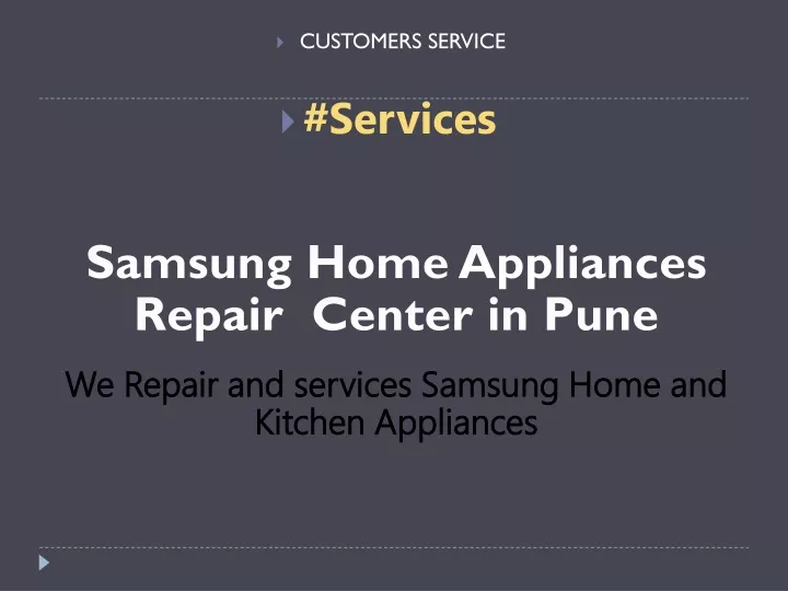 samsung home appliances repair center in pune