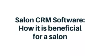 salon crm software how it is beneficial
