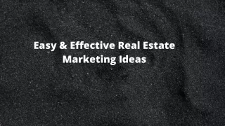 Unique Real Estate Marketing Ideas- Davor Rom