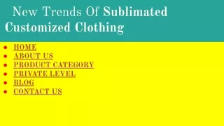 New Trends Of Customized Subilimated  Clothing Manufacturer