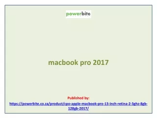 macbook pro 2017