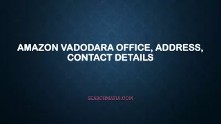 amazon vadodara office address contact details