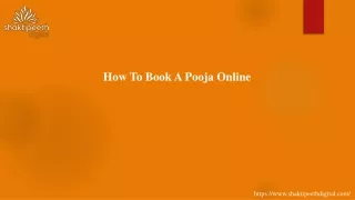how to book a pooja online