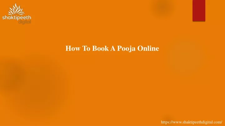 how to book a pooja online