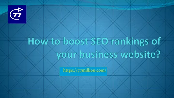 how to boost seo rankings of your business website