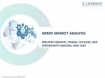 Array Market Size, Share, Outlook, and Opportunity Analysis, 2020– 2027 - slide 1