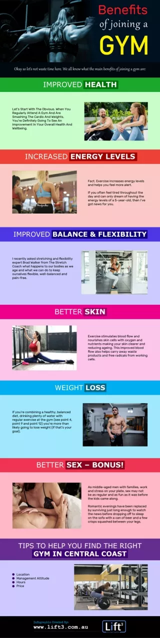 Benefits of Joining a Gym [Infographic]