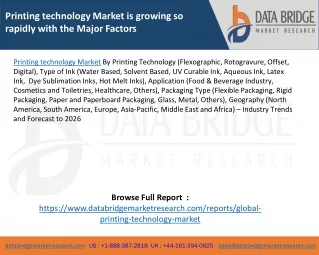 printing technology market is growing so rapidly