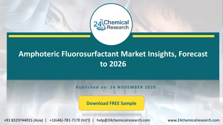 amphoteric fluorosurfactant market insights