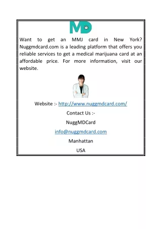 New York Medical Marijuana Card | Nuggmdcard.com