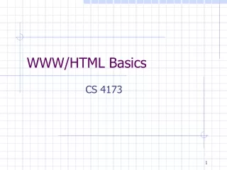 HTML Tutorial PPT