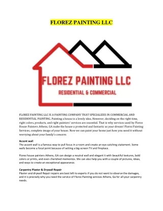 FLOREZ PAINTING LLC