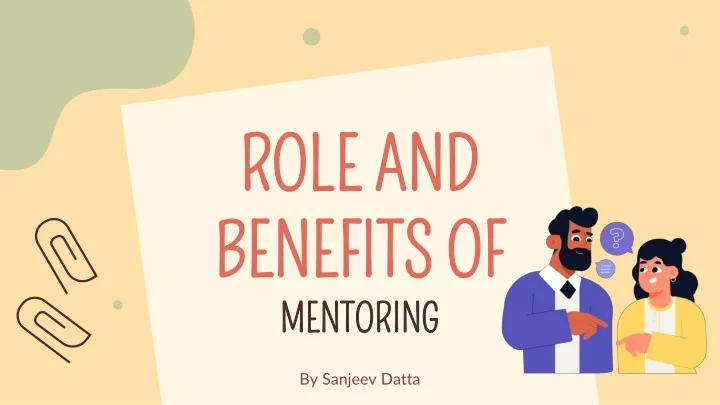 role and benefits of mentoring