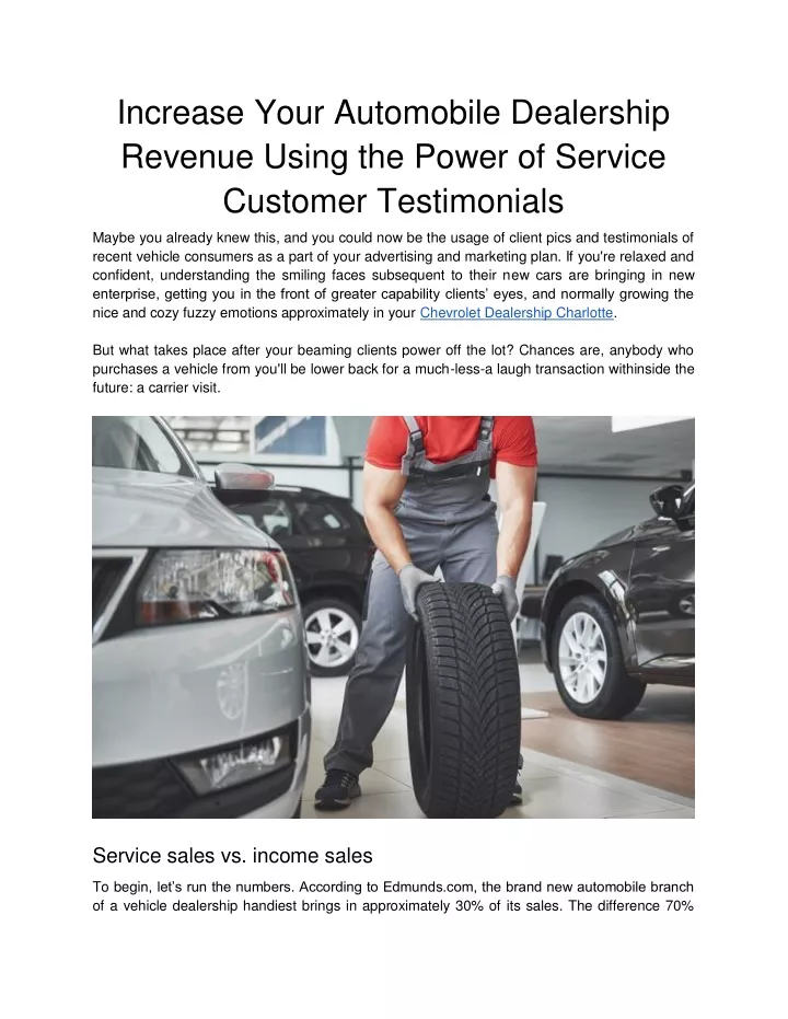 increase your automobile dealership revenue using