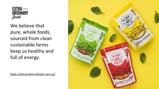 Extraordinary Foods – A perfect & healthy Vegan Snack