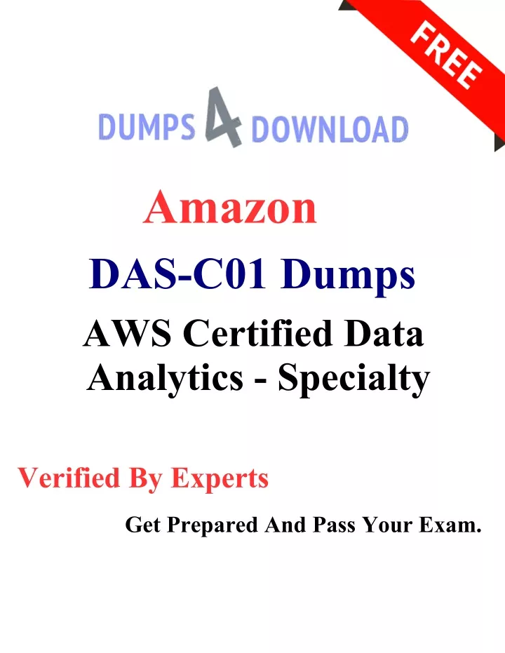 amazon das c01 dumps aws certified data analytics