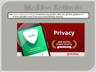 Activate Mcafee - Mcafee Activation Code - Mcafee.com/activate