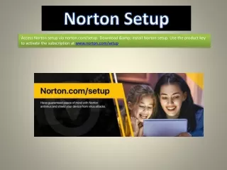 Norton Setup - Enter Product key - norton.com/setup