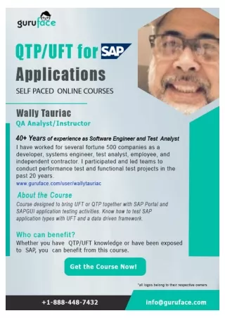 QTP/UFT for SAP Applications