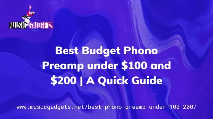 best budget phono preamp under