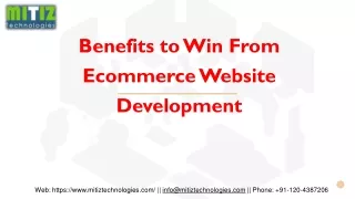 benefits to win from ecommerce website development