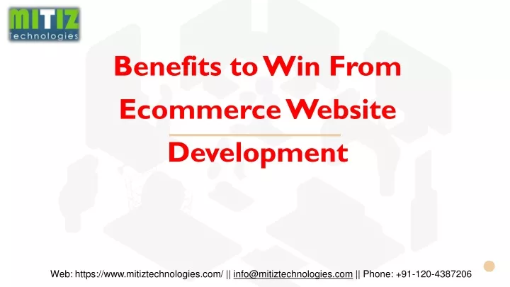 benefits to win from ecommerce website development