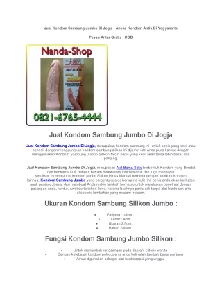 Toko Jual 0821-6765-4444 Kondom Sambung Jumbo Di Jogja | COD