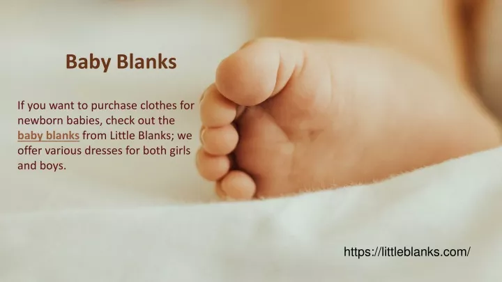 baby blanks