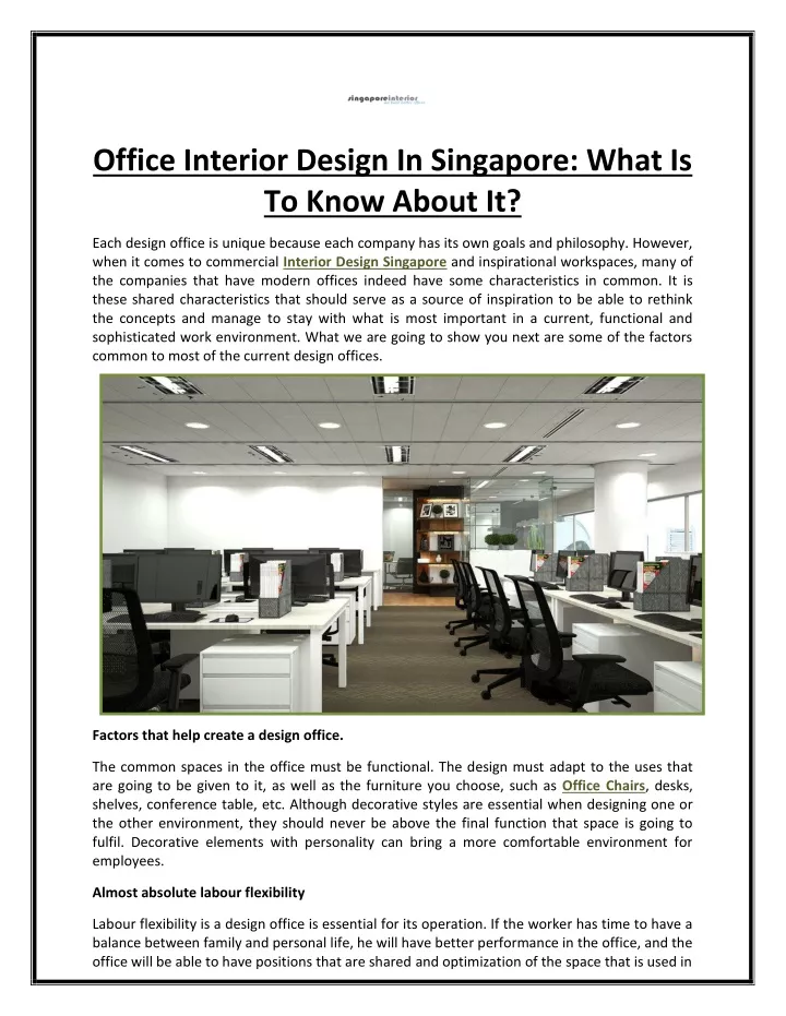 office interior design in singapore what