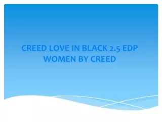 Creed love in Black