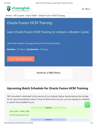 Oracle Fusion HCM Training _ Oracle Fusion HCM Online Training