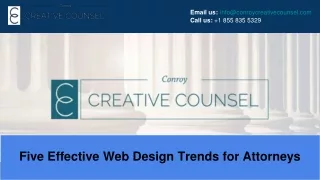 Five Effective Web Design Trends for Attorneys