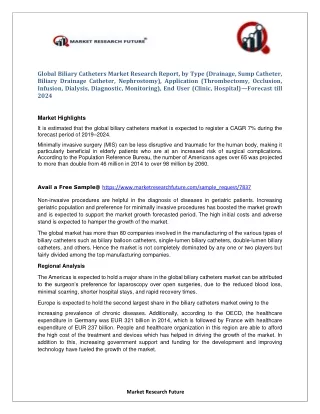 global biliary catheters market research report