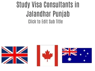 Best Study Visa Consultants in Jalandhar Punjab