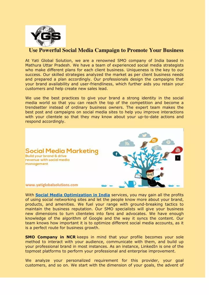 use powerful social media campaign to promote
