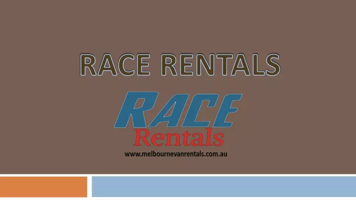race rentals